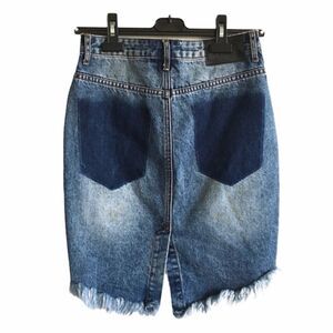 ONE TEASPOON Boho High Waisted Denim Skirt Blue 26